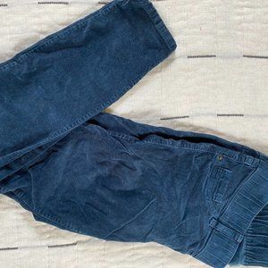 Old Navy Maternity Skinny-Leg Navy Corduroy Size 8